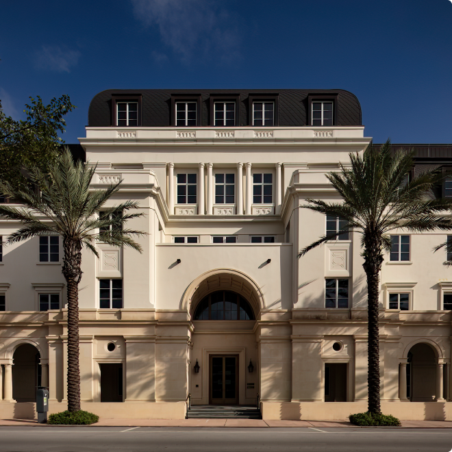 After an incredible thirty-year run in the heart of downtown Miami, we elected to launch our new firm in the City of Coral Gables. We anticipate that the bespoke buildout of our space within our LEED Platinum building will be complete in October. Here’s a sneak peek.
